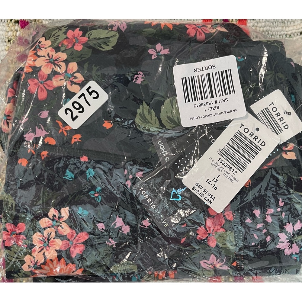 Torrid Floral Camo Activewear Two Piece Set NWT SZ 1X (14-16) - Picture 13 of 16
